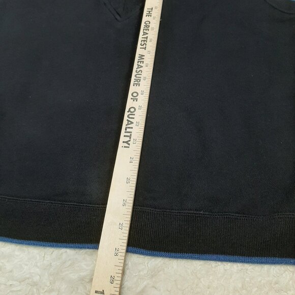 Vintage Greg Norman Men's Black Knit V-Neck Golf Sweater Vest Size L - Picture 5 of 6